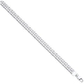 Silver Double Curb 9mm Chain
