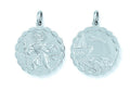Silver Double Sided Fancy St Christopher Pendant 5.1g