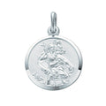 Silver Double Sided St Christopher Pendant 3.1g