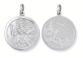 Silver Double Sided St Christopher Pendant 6g