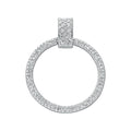 Silver Eternity CZ Pendant 2.3g