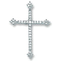 Silver Fancy CZ Cross 2.4g