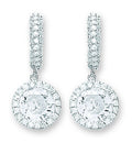 Silver Fancy Drop Earrings 7.6g