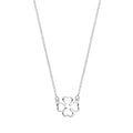 Silver Four Leaf Clover Pendant Chain