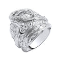 Silver Gents Saddle Ring 16.1g