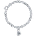 Silver Heart Charm Bracelet