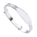Silver Id Expandable Baby Bangle