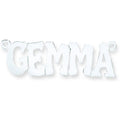 Silver Large Hip Hop Style Name Nameplate With 16"/18"/20" Chain