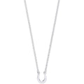 Silver Lucky Horseshoe Necklace 16