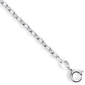 Silver Oval Belcher Anklet