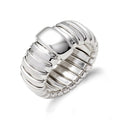 Silver Ribbed Ring