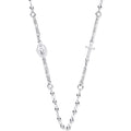 Silver Rosary Beads 18" Chain