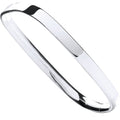 Silver Solid Tv Shaped Hinged Bangle