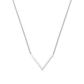 Silver V-shape 17" Necklace