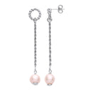 Silver W/pearl Drop Earrings