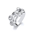 Timeless Style Rubover Set CZ Ring