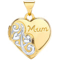 W/y Heart Shape Mum Locket