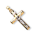 W & Yellow Gold Crucifix