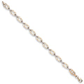 W & Yellow Gold Fancy Bracelet 4.4g