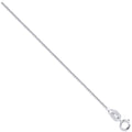 White Gold 0.8mm Spiga Chain