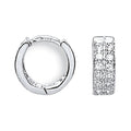 White Gold 12mm CZ Huggies