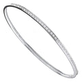 White Gold CZ 3mm Bangle
