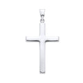 White Gold Hollow Cross