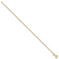 Yellow Gold 1.5mm Classic Hollow Curb Chain 20