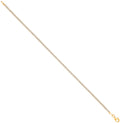 Yellow Gold 2.1mm Round CZ Ladies Tennis Bracelet 07