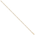 Yellow Gold 2.2mm Hollow Figaro Chain