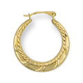 Yellow Gold 21mm Fancy Creoles