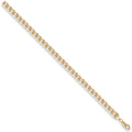 Yellow Gold 5.5mm Flat Curb Chain