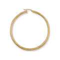 Yellow Gold 54mm Twisted Hoop Earrings