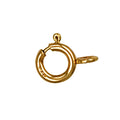 Yellow Gold 6mm Closed Bolt Ring (Pack Of 6)