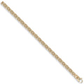 Yellow Gold 6mm Flat Byzantine Chain