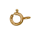 Yellow Gold 7mm Closed Bolt Ring (Pack Of 6)