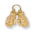 Yellow Gold Boxing Glove Pendant 6g