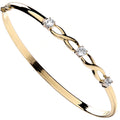 Yellow Gold CZ Bangle