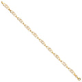 Yellow Gold CZ Entwined Links Bracelet