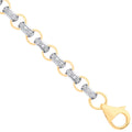 Yellow Gold CZ Round 6.0mm Belcher Chain