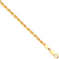 Yellow Gold D/c 3.0mm Solid Rope Chain