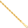 Yellow Gold D/c 4.2mm Solid Rope Chain