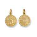 Yellow Gold Double Sided Fancy St Christopher Pendant 2.3g