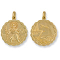 Yellow Gold Double Sided Fancy St Christopher Pendant 5.8g
