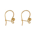 Yellow Gold Earring Wires (Pack Of 2 Pairs) 1.3g