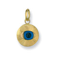 Yellow Gold Evil Eye Pendant