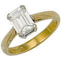 Yellow Gold Fancy CZ Ring 3g