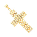 Yellow Gold Fancy Link Large Cross