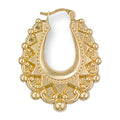 Yellow Gold Fancy Oval Creoles 3.2g