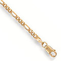 Yellow Gold Figaro Anklet 2.1g